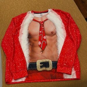 Festive Red Santa Costume Sweatshirt